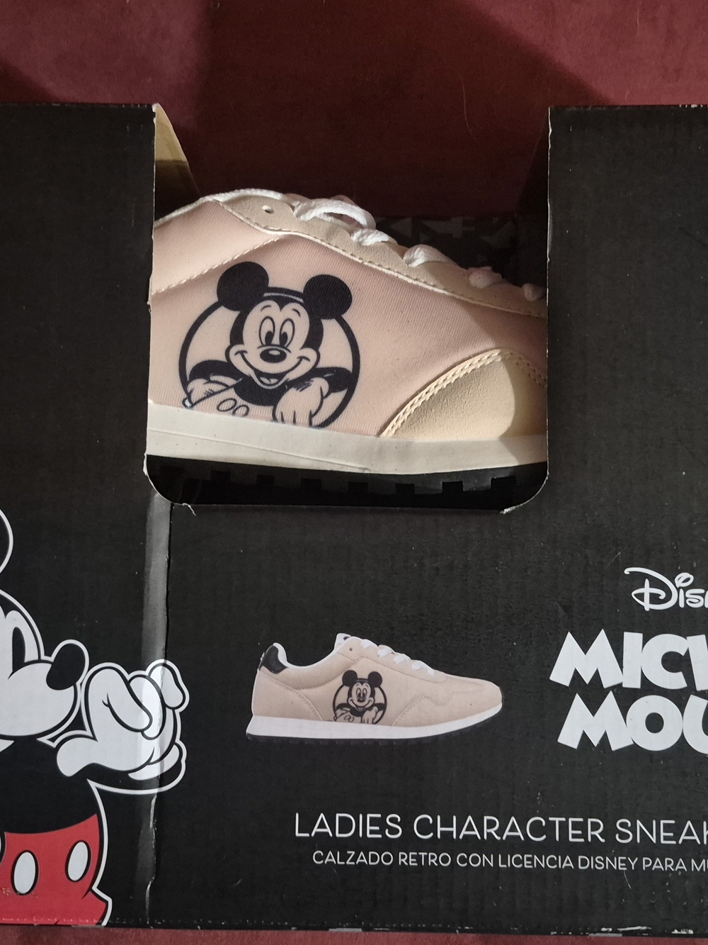 New Disney Mickey Mouse Beige Womens Size 10